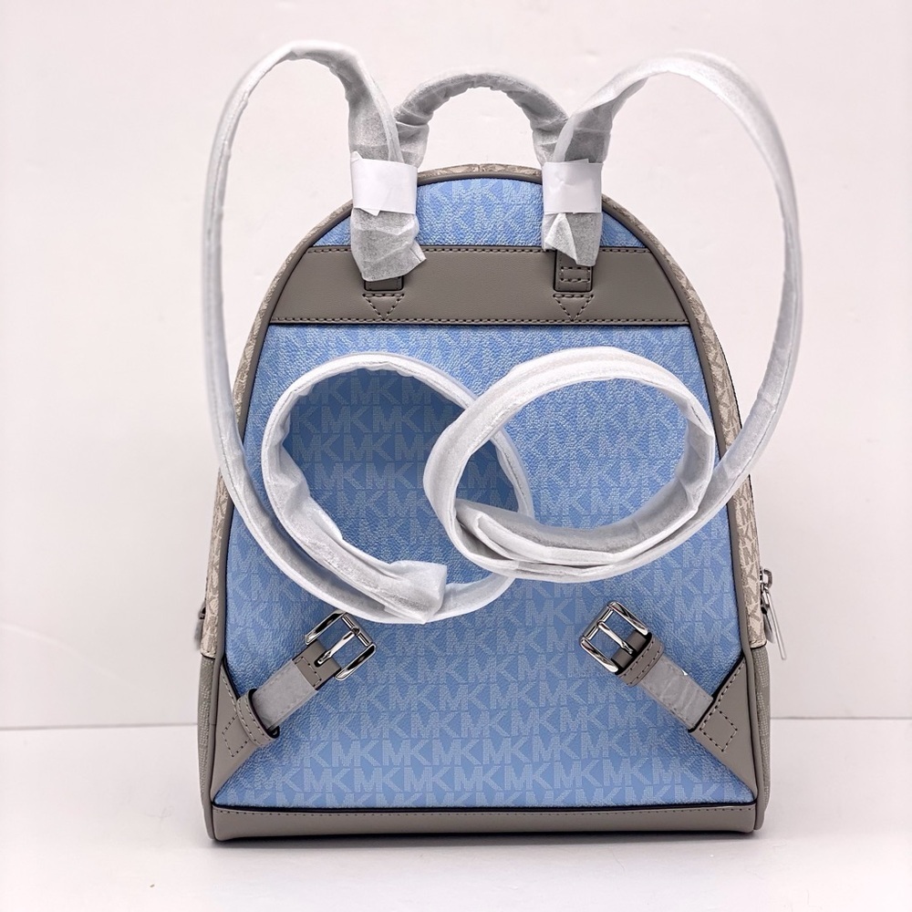 Michael Kors Light Blue and Beige Women's Backpack - Picture 4 of 9